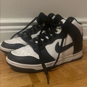 Nike Black and White High-Tops
